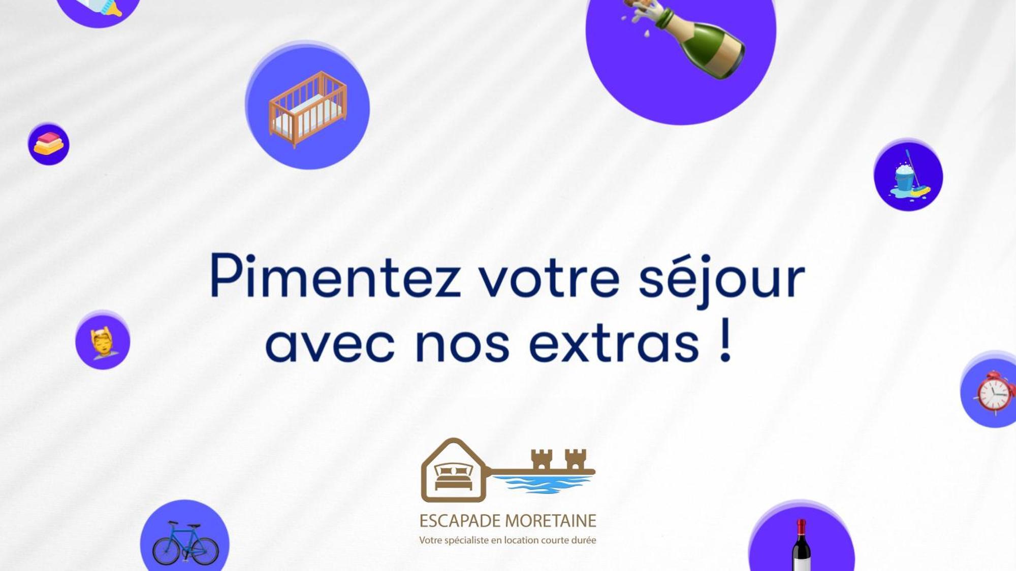 Grand T2 Renove - Bord Du Canal - Commerces A Pied Moret-sur-Loing Eksteriør bilde